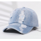 Women's Distressed Decor Baseball Cap