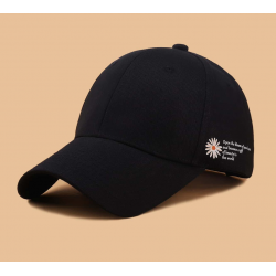 Flower & Slogan Graphic Baseball Cap